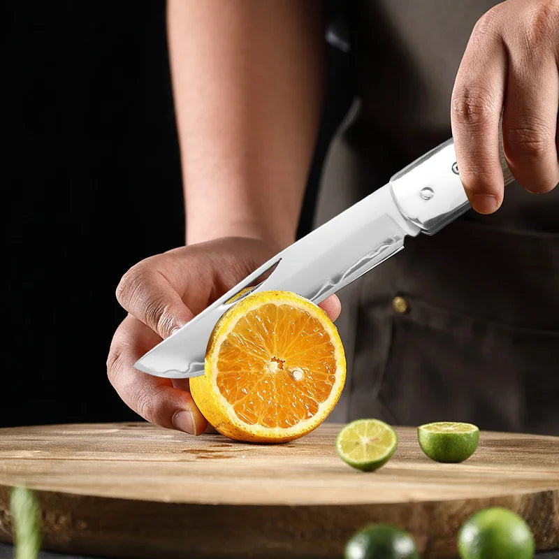 InLeung Damascus Steel Folding Pocket Knife – Fruit & Paring Folding Pocket Knife Axl