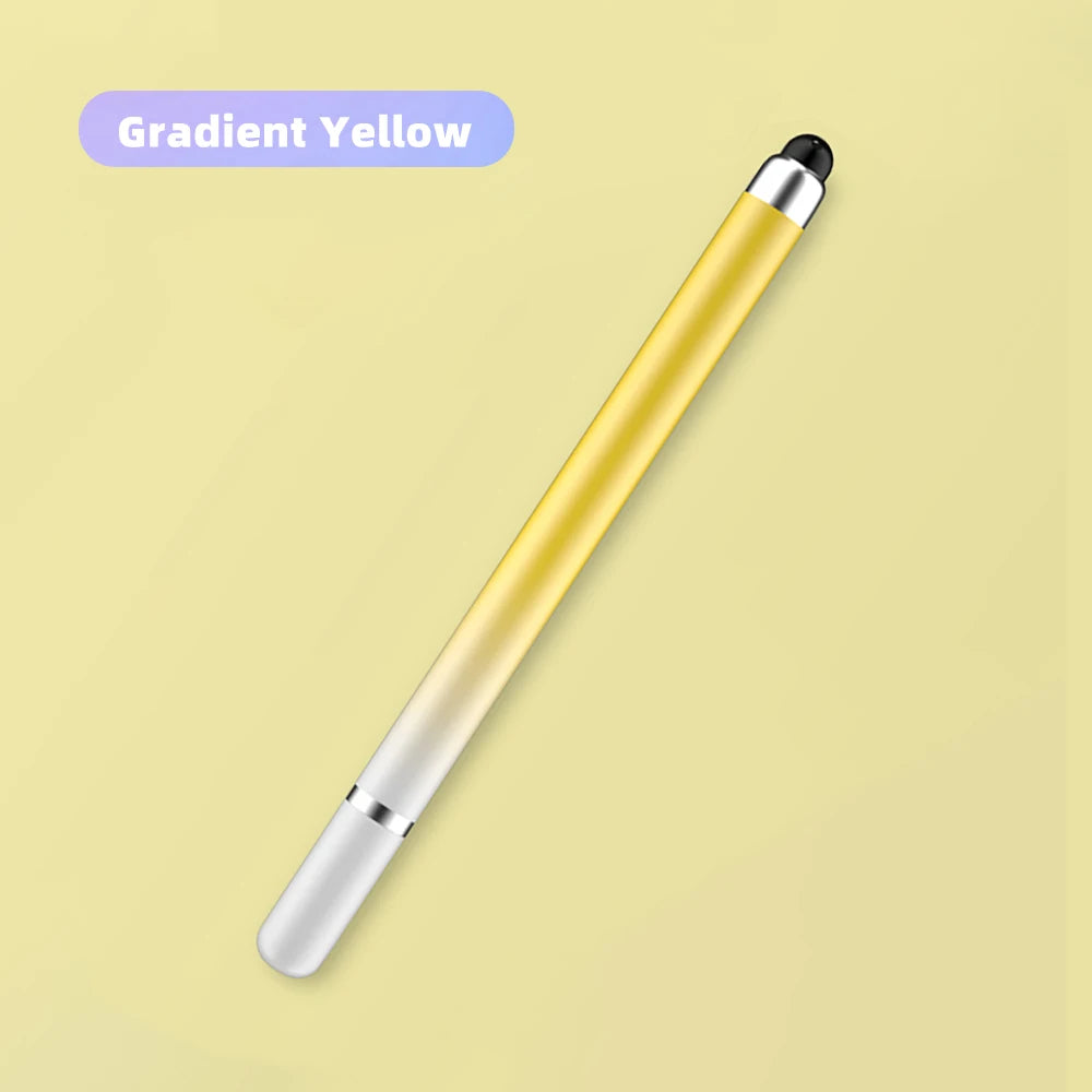 Universal 2-in-1 Stylus Pen for iPad, Android & Tablet Capacitive Stylus Pen Axl Yellow