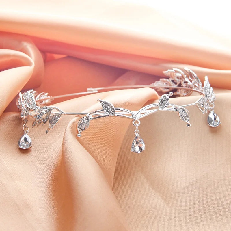 Crystal Crown Headband – Bridal Wedding Tiara Hair Accessory Bridal Tiara Headband Axl