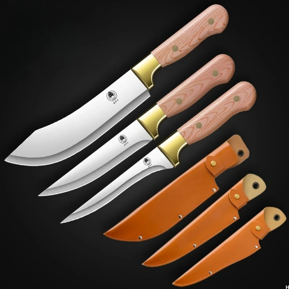 PLYS Stainless Steel Boning Knife | Butcher's Bone Knife Boning Knife Axl 3PCS