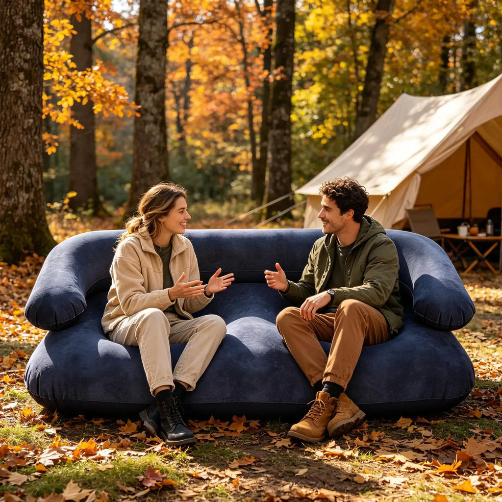 Portable Inflatable Sofa Chair – Double Seat with Armrests Inflatable Sofa Chair Axl