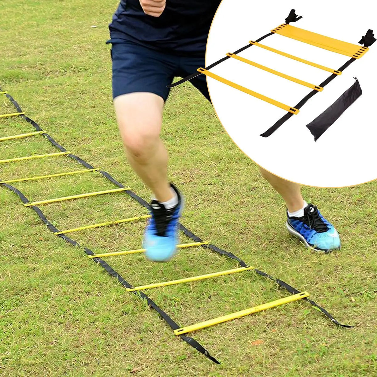 Agility Speed Ladder with Bag – Multi-Sport Training Tool Agility Training Ladder Axl