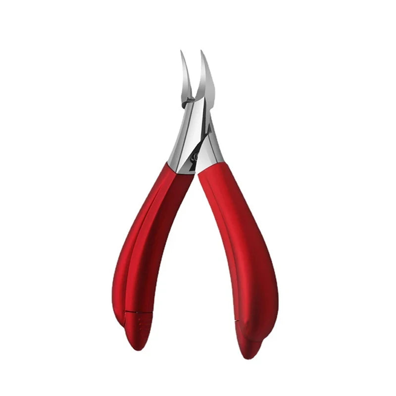Stainless Steel Toenail Clipper for Thick & Hard Nails Nail Clipper Axl Red