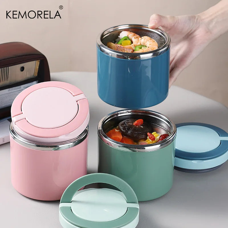 KEMORELA Insulated Food Jar 630ml/1000ml – Stainless Thermos Insulated Food Jar Axl