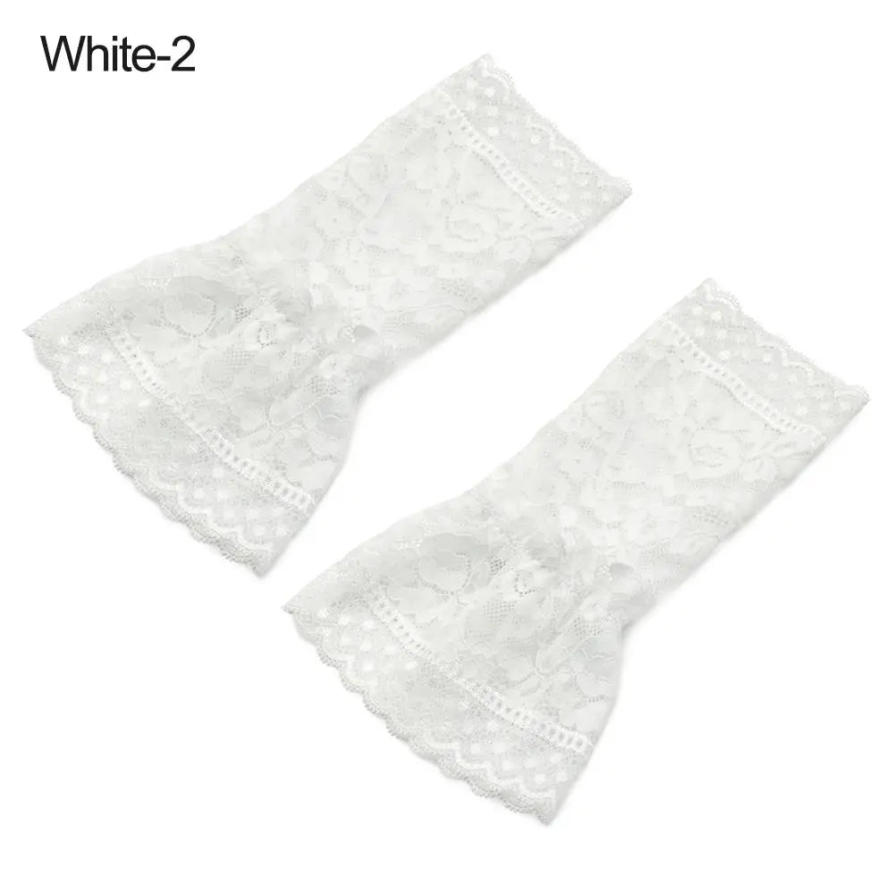 Lace Ruffle Detachable Fake Cuffs – Decorative Sleeve Cuffs Decorative Sleeve Cuffs Axl white-style2
