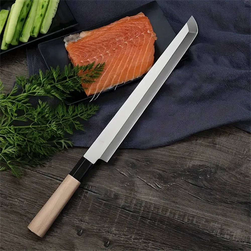 Handmade Forged Sashimi Knife – Steel Chef Slicing Knife Sashimi Slicing Knife Axl
