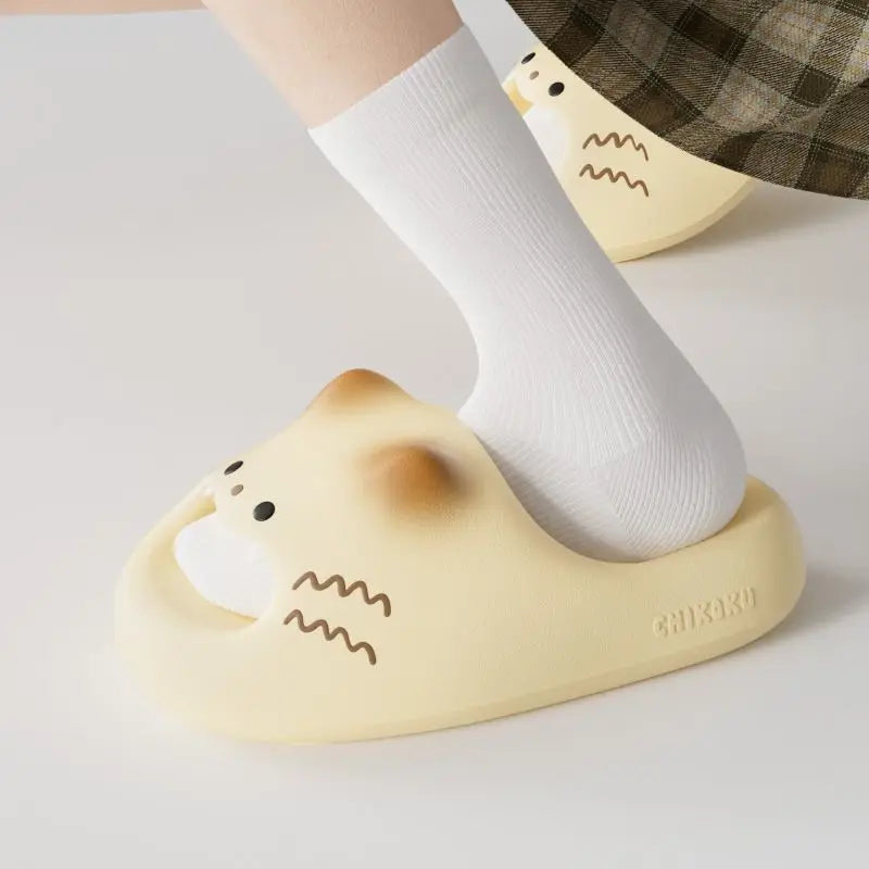 Lorilury Women's EVA Cat Slippers – Cute Kitty Indoor Shoes Indoor Slippers Axl