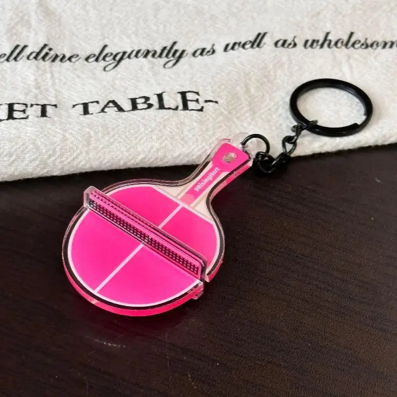 Mini 3D Ping Pong Table Keychain – Acrylic Sports Keyring Gift Sports Novelty Keychain Axl A11