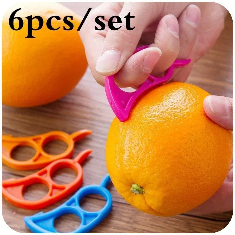 6-Piece Orange Peeler Set – Citrus Fruit Slicer & Stripper Tool Citrus Fruit Peeler Axl