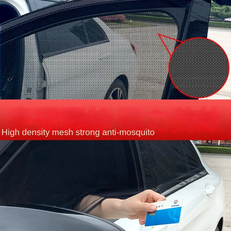 2-Pack Car Side Window Sunshade – UV Mesh Privacy Curtain Car Window Sunshade Axl