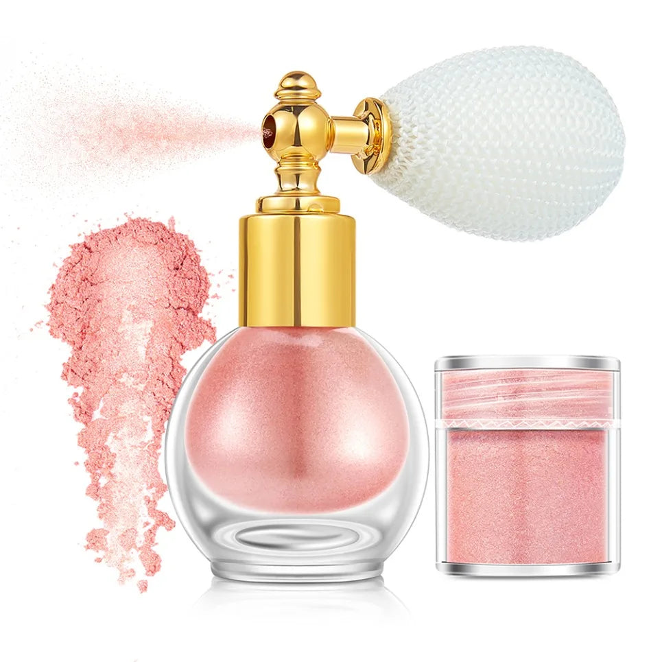 Vegan Pearl Glitter Highlighter Spray – Face & Body Makeup Glitter Highlighter Spray Axl