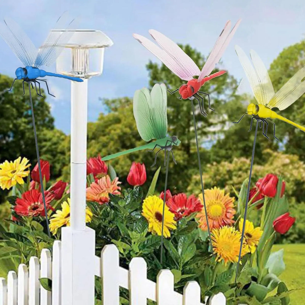 12-Pack Realistic Dragonfly Clips – Garden & Hat Decor Garden Decor Clips Axl