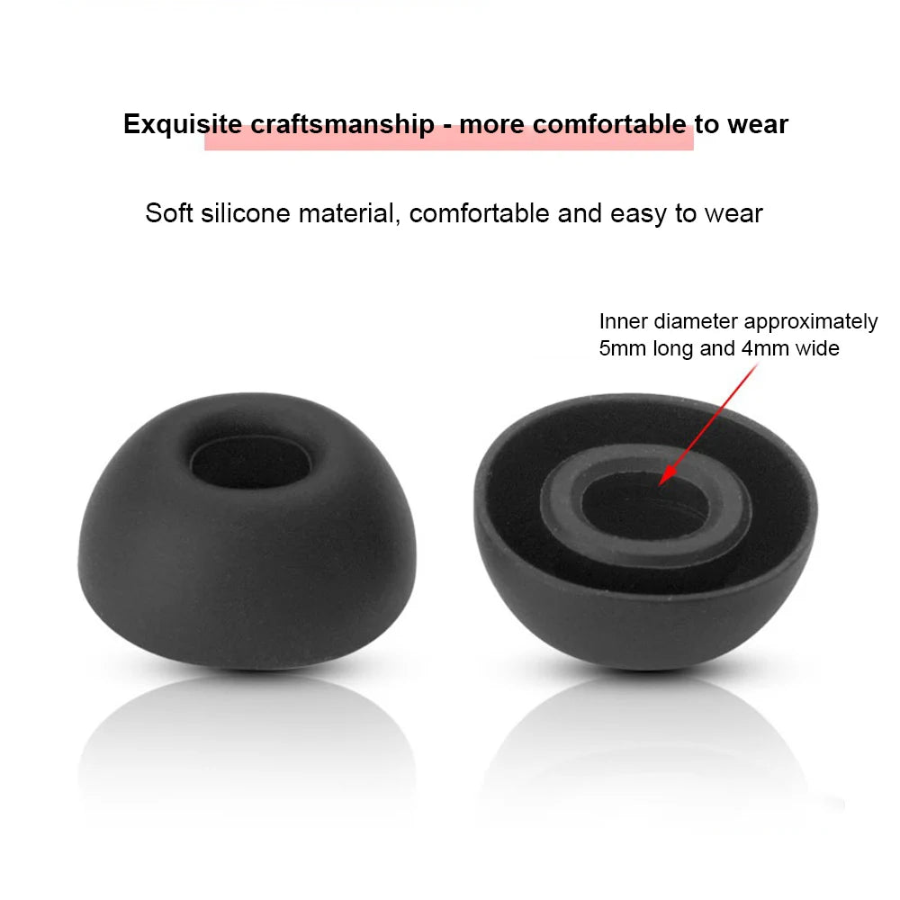 Silicone Ear Tips for Redmi Buds 6Pro & 5Pro – 6pcs S/M/L Earbud Ear Tips Axl