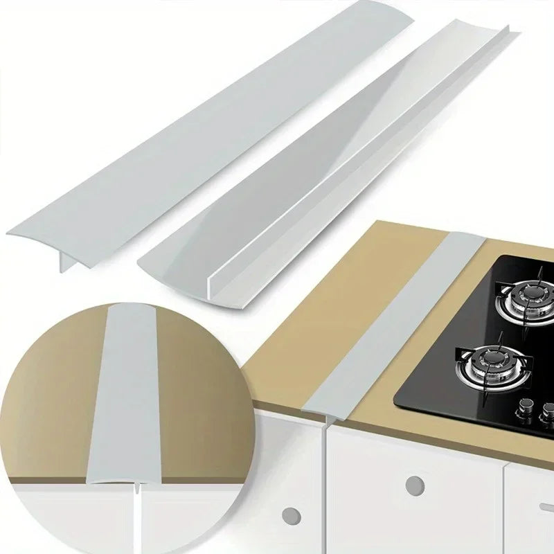 Silicone Stovetop Gap Strips – Clear Kitchen Counter Filler Kitchen Gap Filler Axl