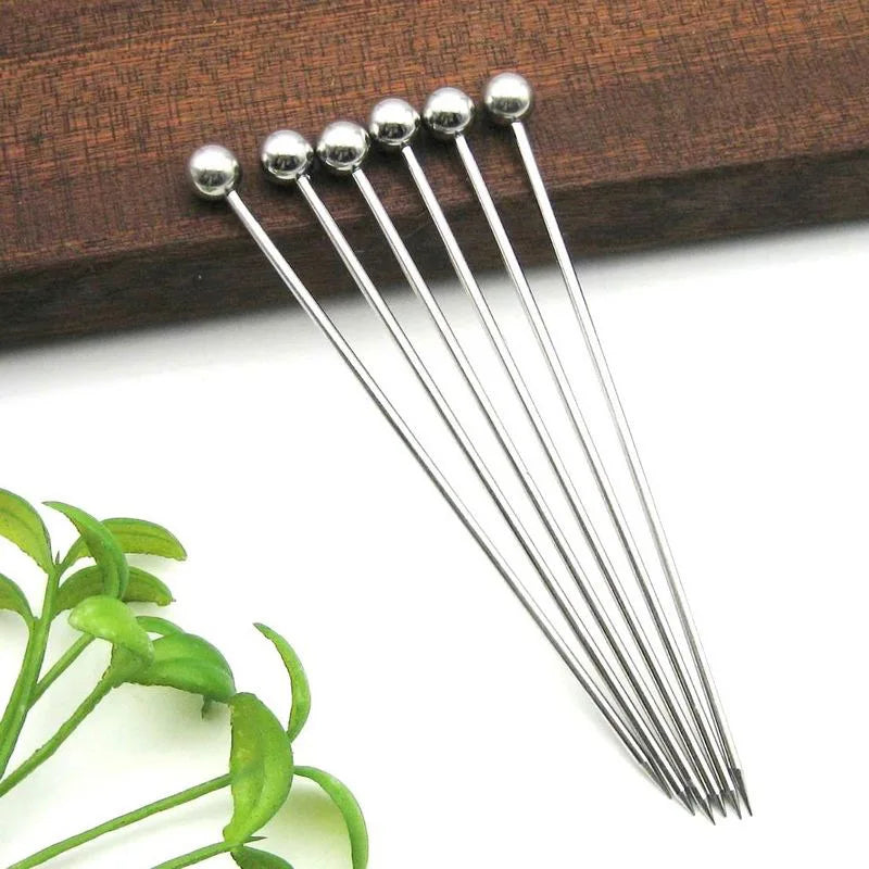 Stainless Steel Cocktail Picks – Martini & Fruit Picks 10/50/100 Cocktail Picks Axl