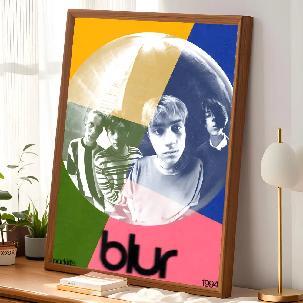 Blur Band HD PVC Wall Art Poster – Self-Stick Waterproof Wall Art Poster Axl