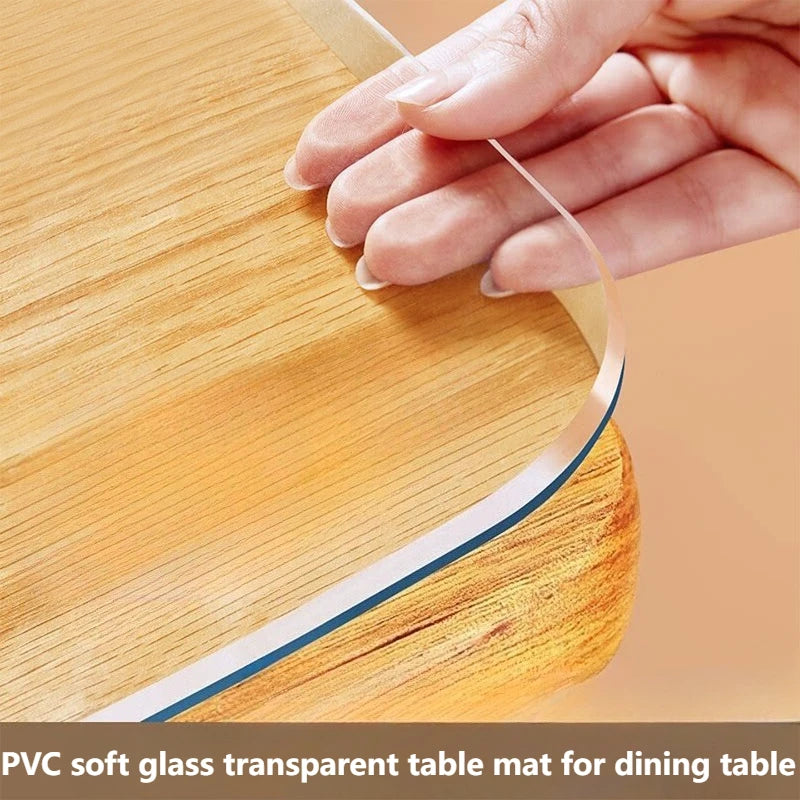 2mm PVC Transparent Table Protector – Heat & Scratch Resistant Table Protector Mat Axl