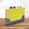 4-Piece Cutting Board Set with Holder – Non-Slip & Colour-Coded Cutting Board Set Axl 5PCS