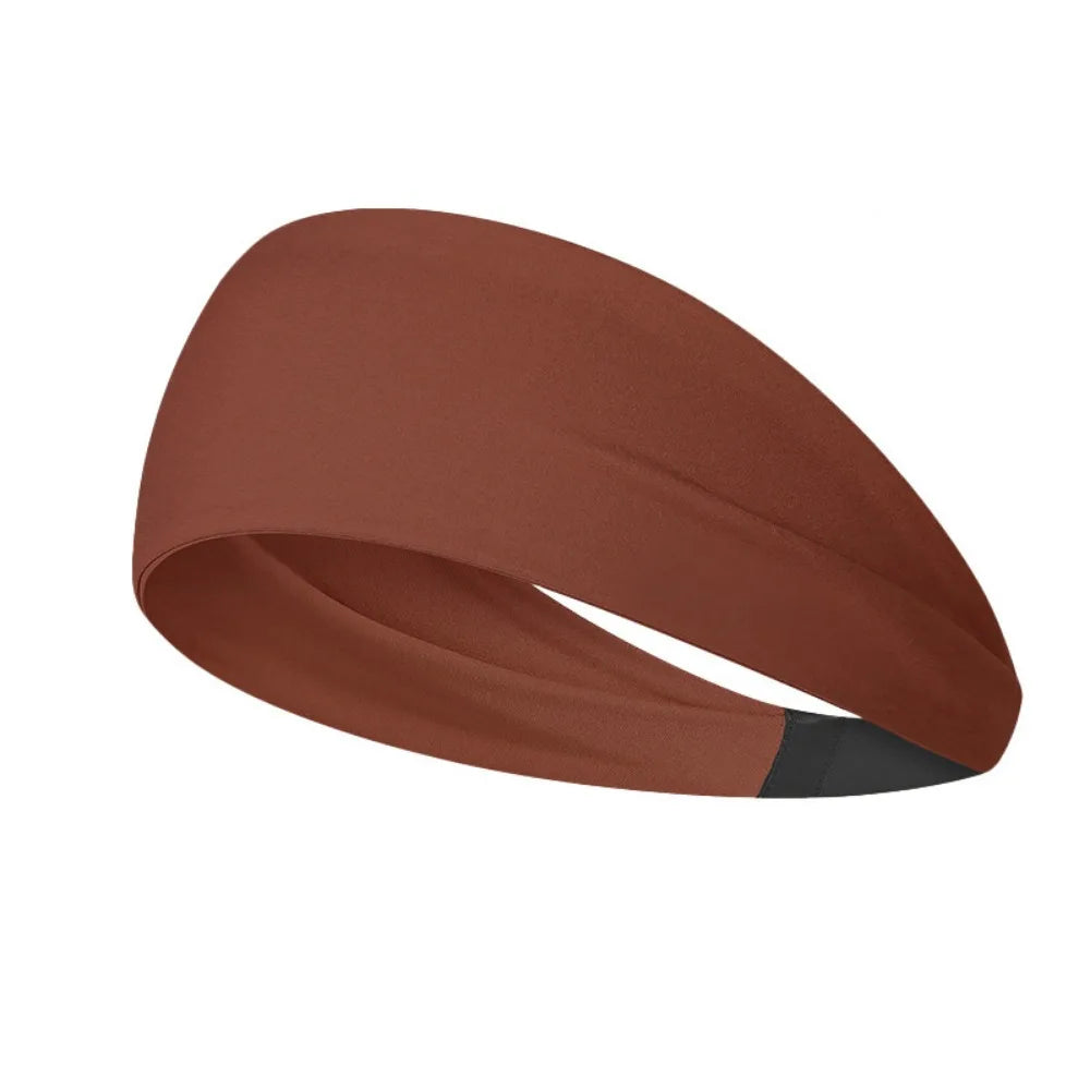 Women's Quick-Dry Moisture-Wicking Workout Headband Stretchy Sports Headband Axl Roasted brown