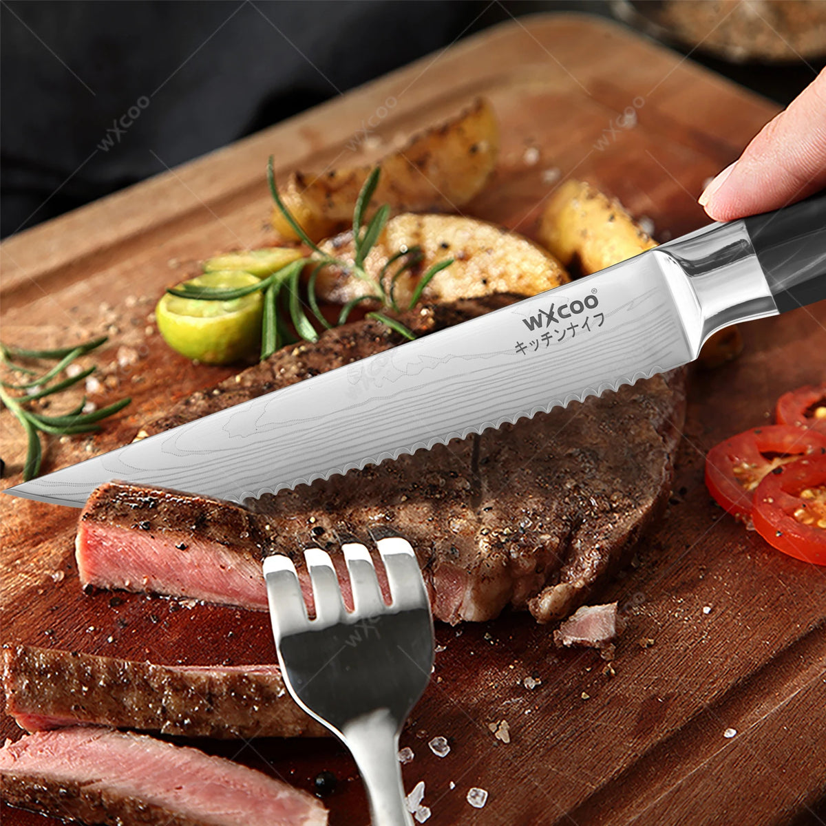 WXCOO Chef's Knife Set – Stainless Steel Kitchen Knives & Gift Box Kitchen Knife Set Axl