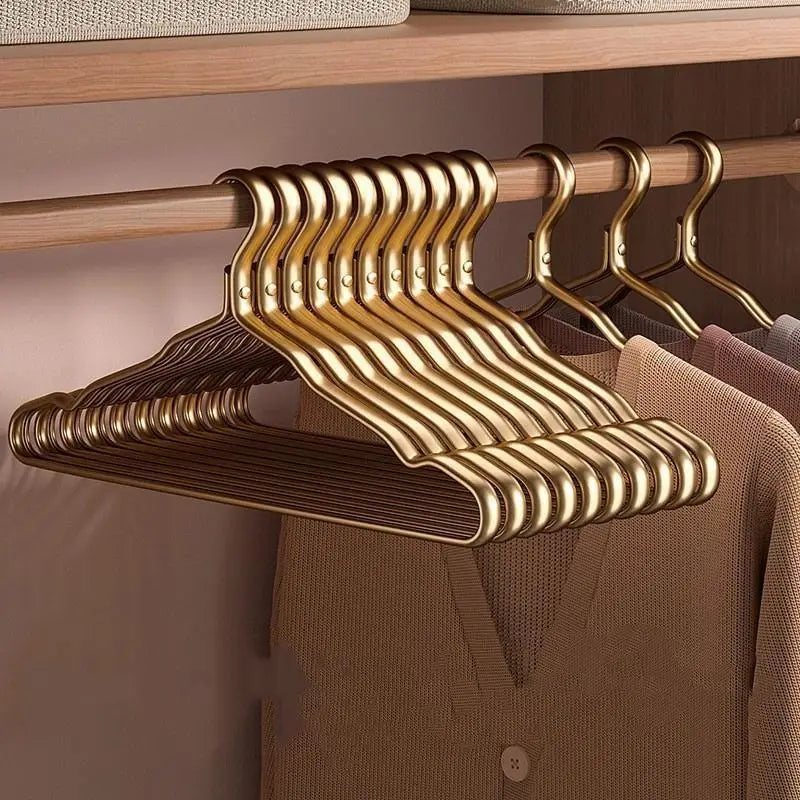 5-Pack Aluminum Anti-Slip Clothes Hangers | Closet Organizer Clothes Hangers Axl