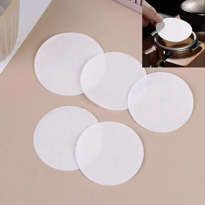 Unbleached Espresso Paper Puck Filters 51–58mm | 100/500 Pack Espresso Paper Filter Axl