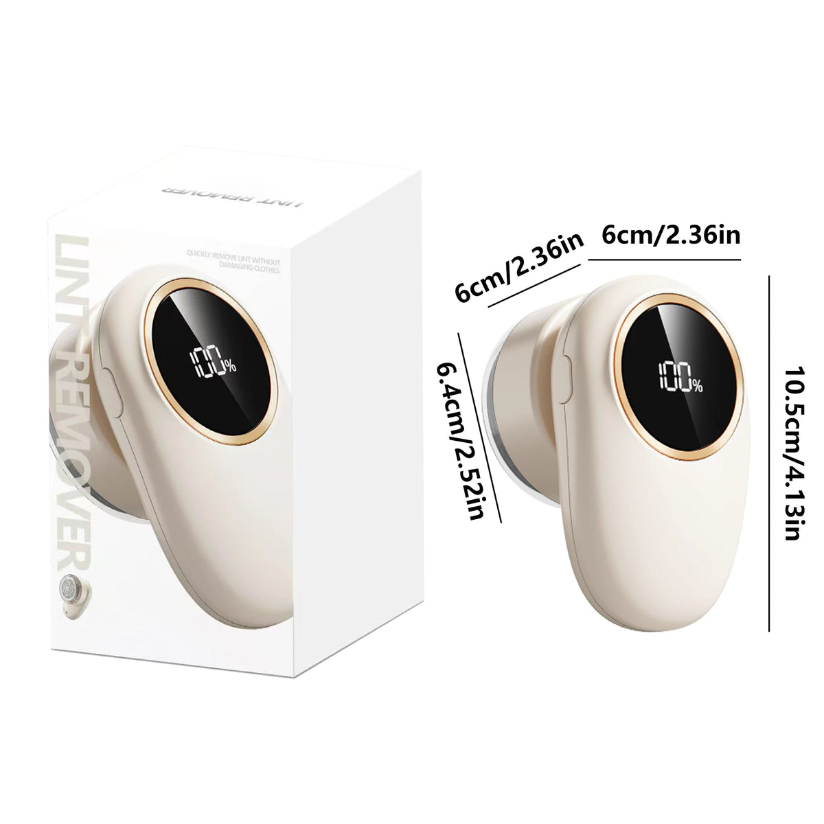 ONEKA Rechargeable Fabric Shaver & Lint Remover for Sweaters Fabric Lint Shaver Axl Cream