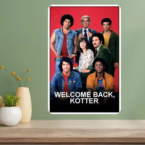 Welcome Back Kotter Classic TV Metal Poster Sign | Retro Decor Metal Wall Sign Axl aluminum sign aluminum 14x20cm