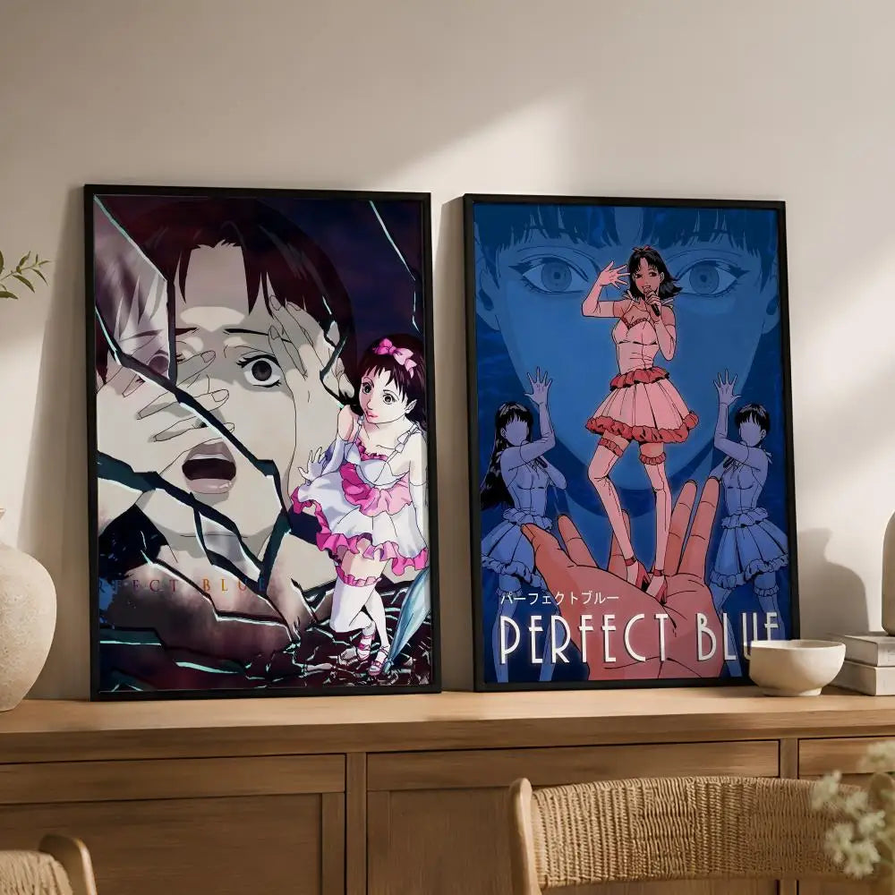 Perfect Blue Anime Poster – Peel & Stick Waterproof PVC Wall Art Anime Wall Poster Axl