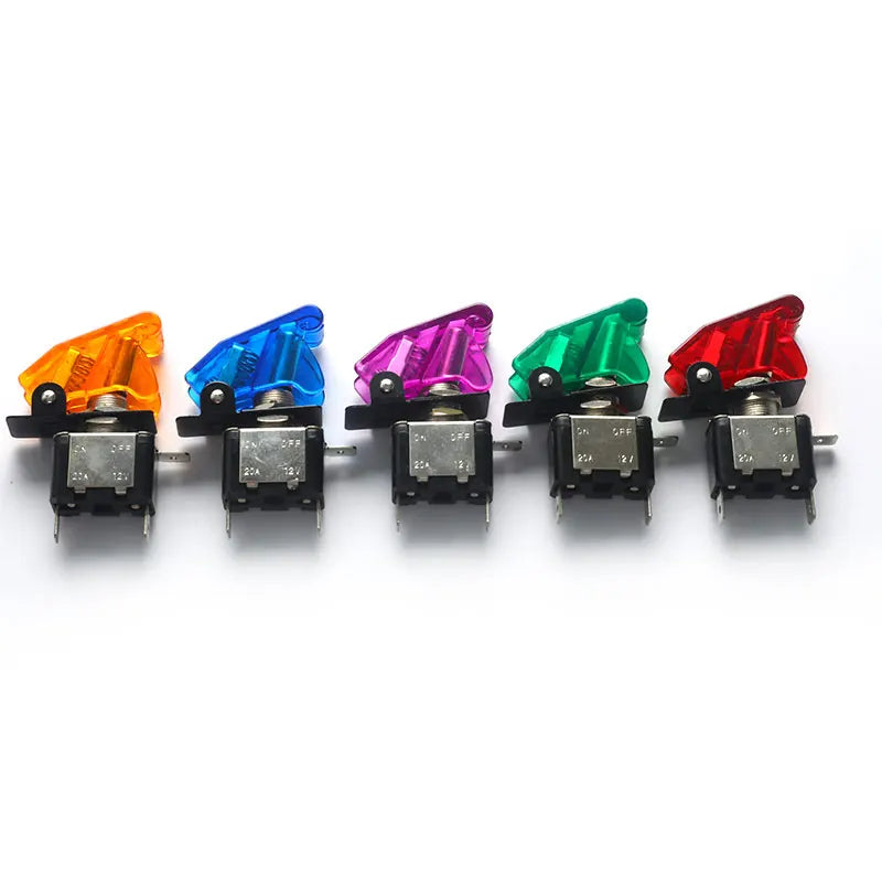 LED Toggle Switch Aircraft Flip Guard Cover – 12V Car Truck LED Toggle Switch Axl