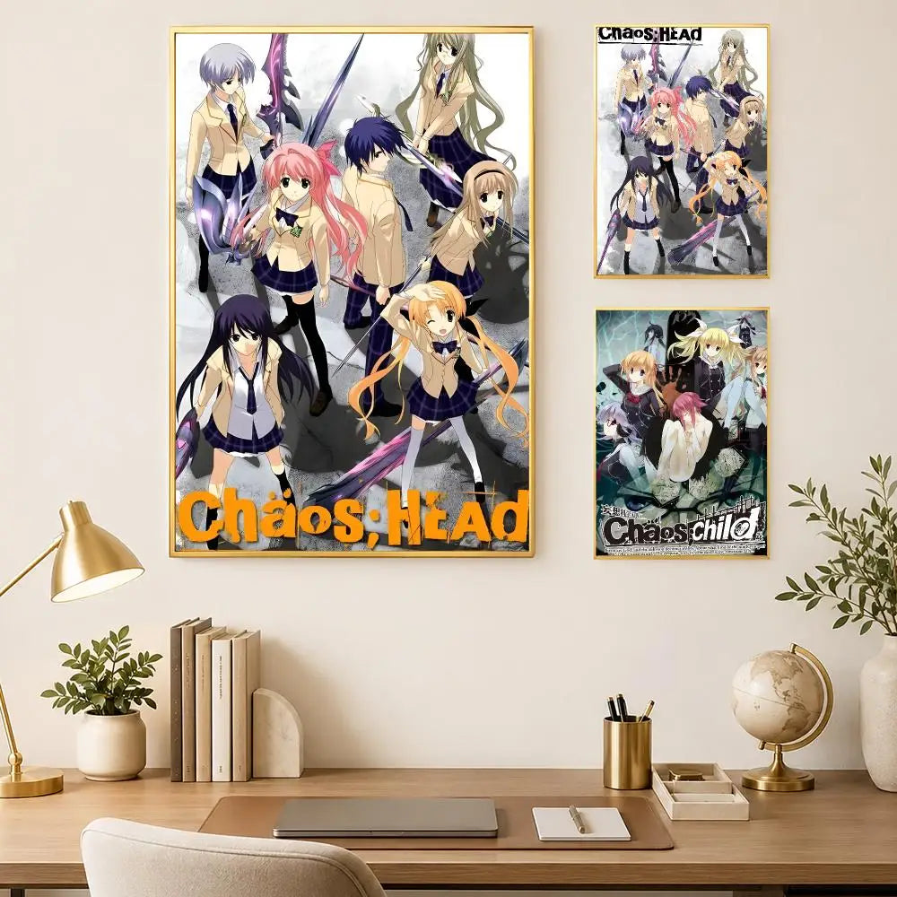 Chaos;Head Anime Self-Stick HD Wall Poster – Waterproof Anime Wall Poster Axl