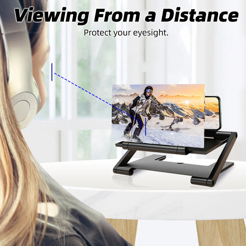 10-Inch Phone Screen Amplifier – Foldable HD Magnifier Stand Phone Screen Magnifier Axl