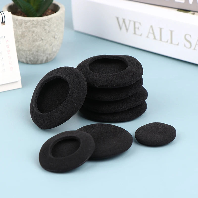 10-Pack Foam Ear Pads for Earhook Headphones – 35 to 60mm Headphone Ear Pads Axl