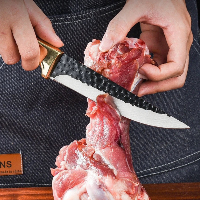 PLYS Stainless Steel Boning Knife Set – Sharp Chef Butcher Blade Boning Knife Set Axl