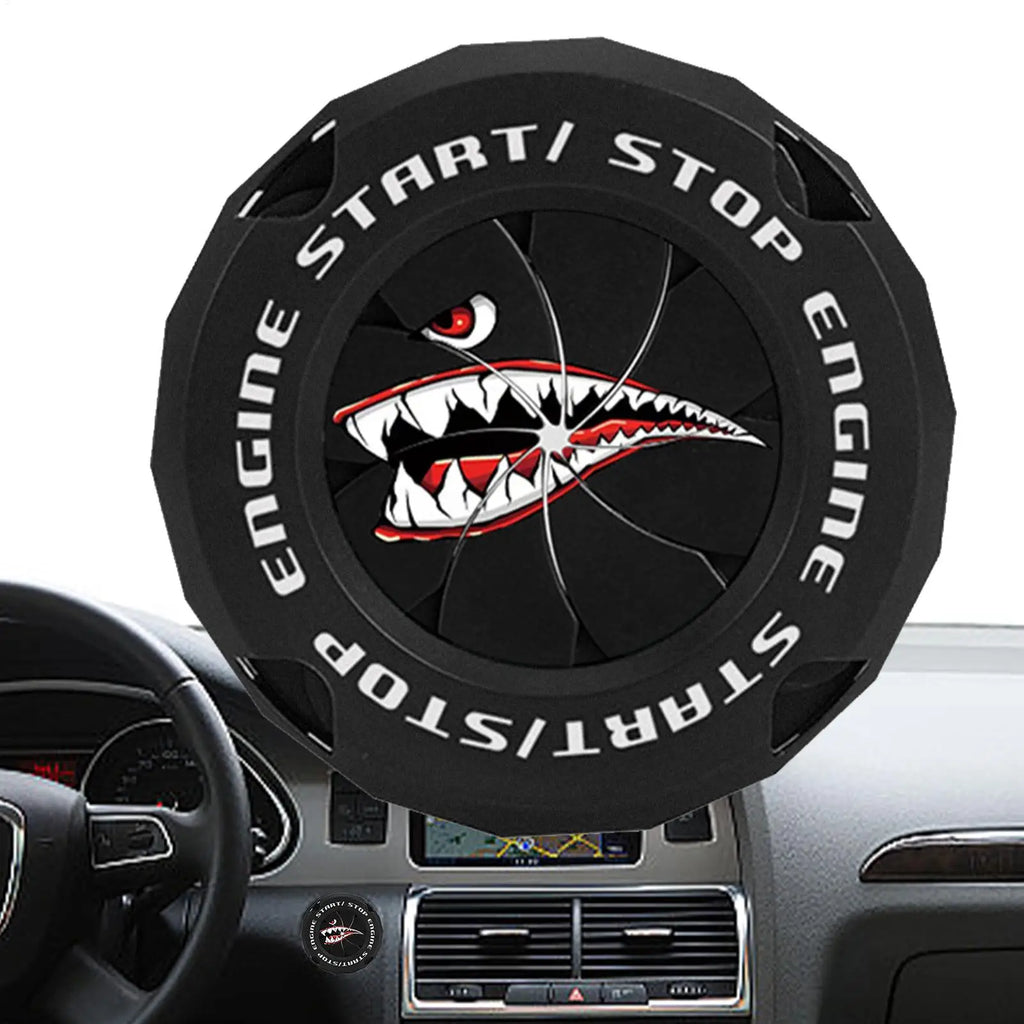 Car Push Start Button Cover – ABS Ignition Protector Ignition Button Cover Axl