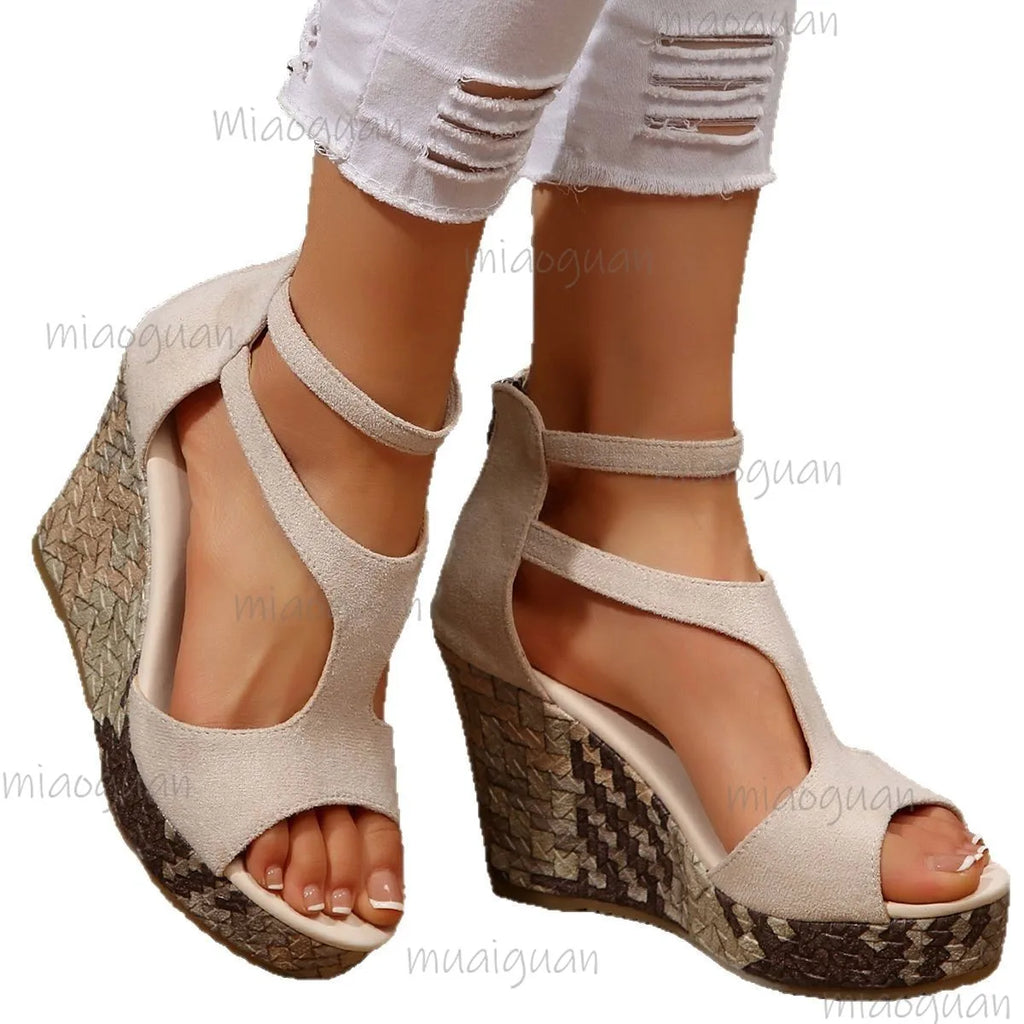 Bohemian Wedge Platform Sandals – Peep Toe Women's Shoes 35–43 Wedge Platform Sandals Axl
