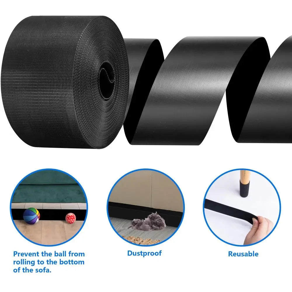 Sofa Toy Blocker – Nylon Under Couch Baffle with Adhesive Strap Furniture Gap Blocker Axl
