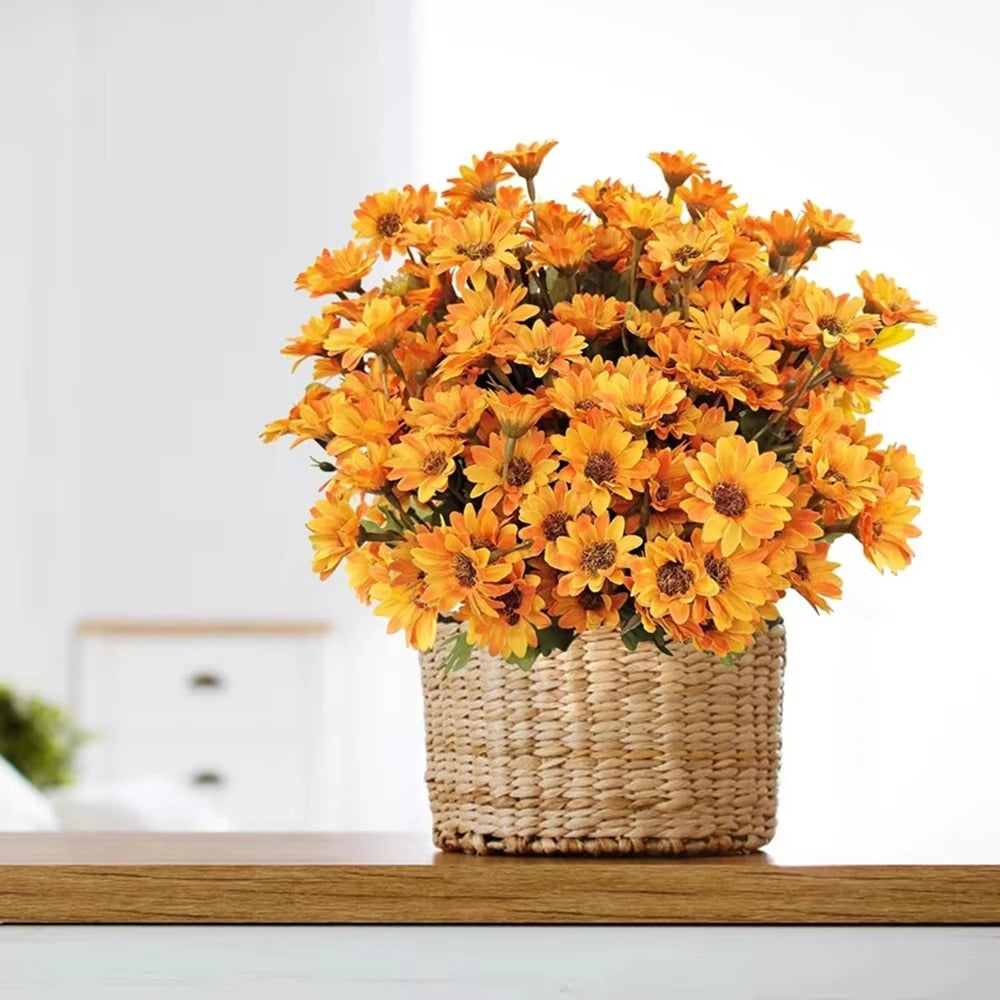 Artificial Silk Daisy Bouquet 21 Heads – Wedding & Home Decor Artificial Flower Bouquet Axl