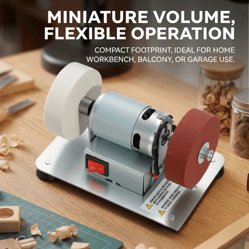 Mini Electric Bench Grinder – Dual Wheel Desktop Grinder Bench Grinder Axl