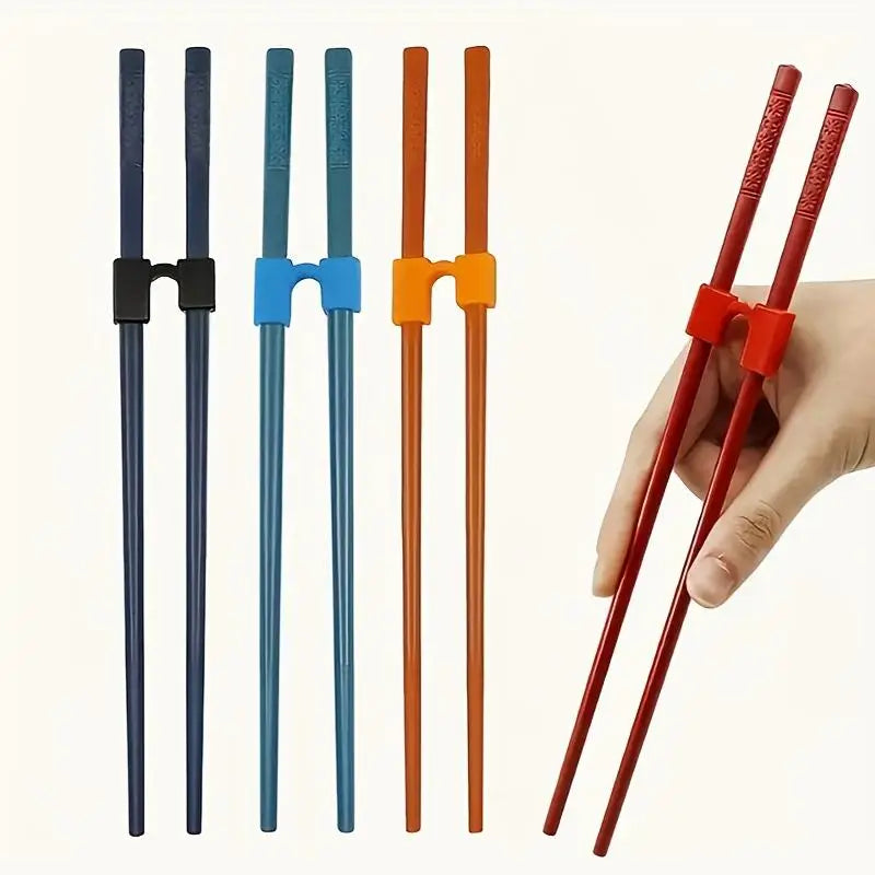 6-Pack Reusable Chopstick Helper – Training Aid for Kids & Adults Chopstick Training Aid Axl