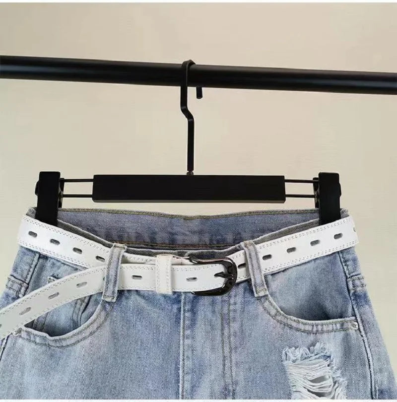 Women's Ripped Jeans Rhinestone Beaded High Waist Cropped Embellished Denim Jeans Axl