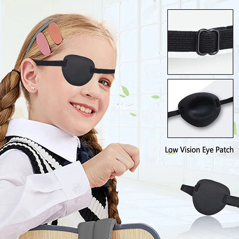 Adjustable Soft Eye Patch for Adults & Kids – Left or Right Eye Eye Patch Axl