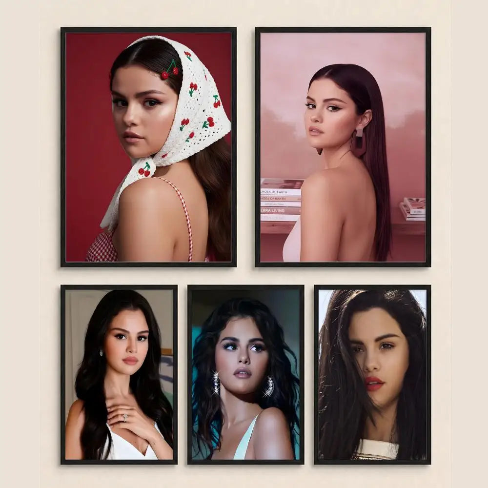 Selena Gomez HD Wall Poster – Modern Music Art Home Decor Wall Art Poster Axl