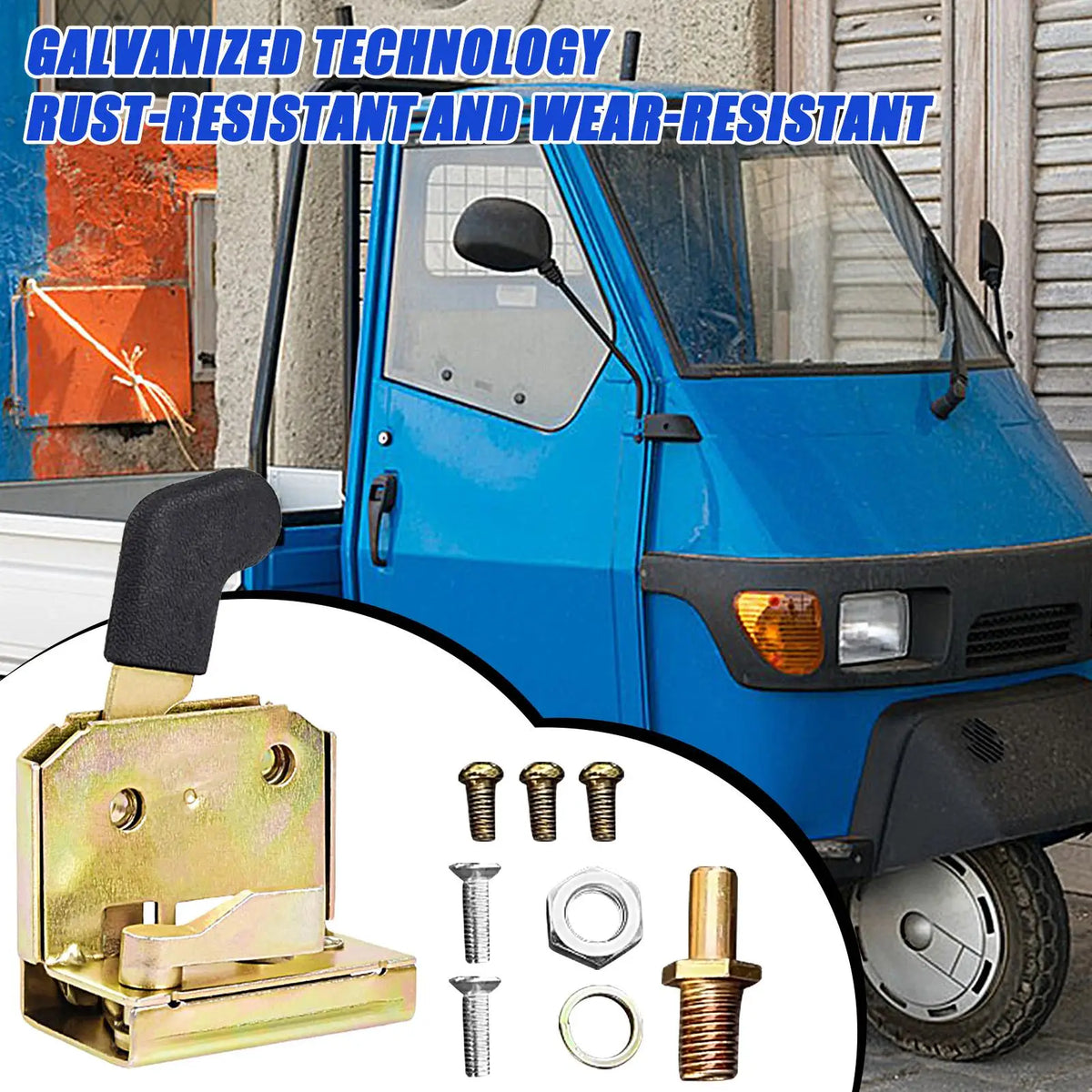Metal Locking Door Handle Set – Forklift, Tractor & Equipment Door Handle Lock Set Axl