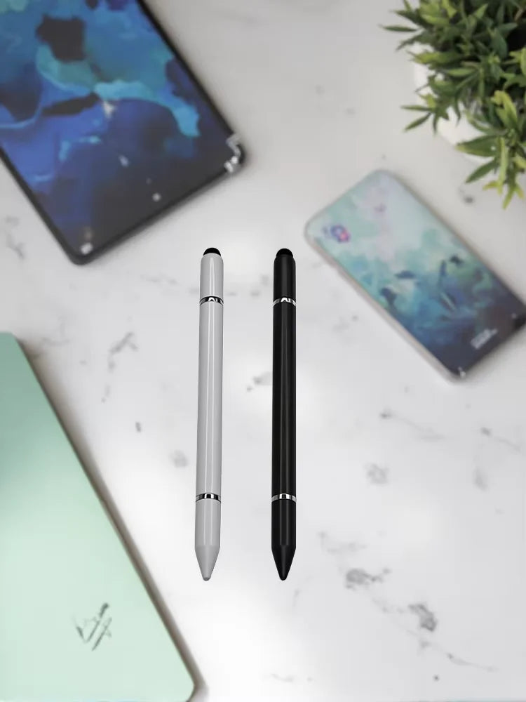 Advaka 3-in-1 Stylus Pen – Ballpoint, Disc & Rubber Tip Stylus Pen Axl