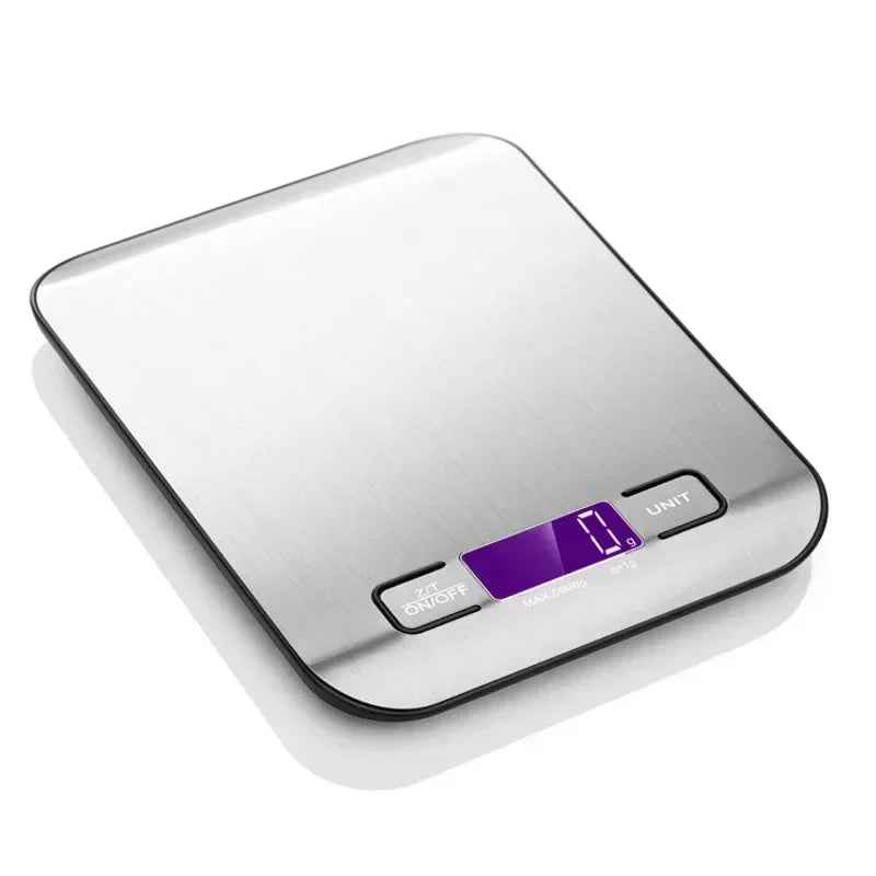 Digital Kitchen Scale 5kg – LCD Food Scale in Stainless Steel Digital Kitchen Scale Axl