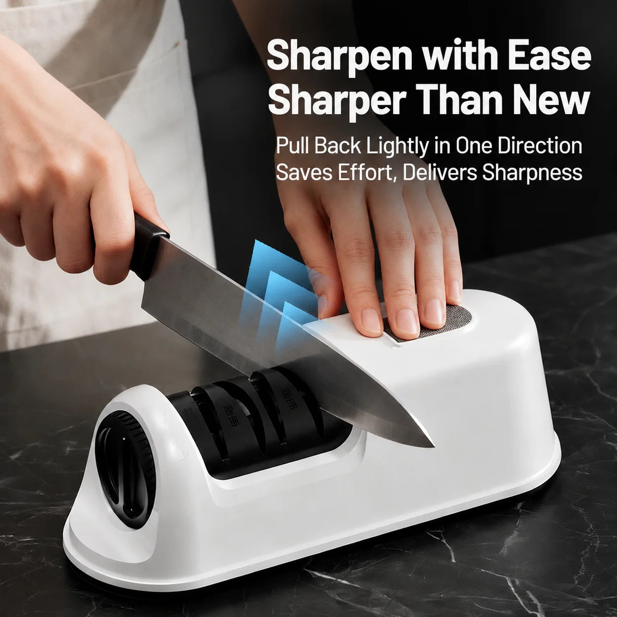 PLYS 3-Stage Electric Knife & Scissors Sharpener | USB Electric Knife Sharpener Axl