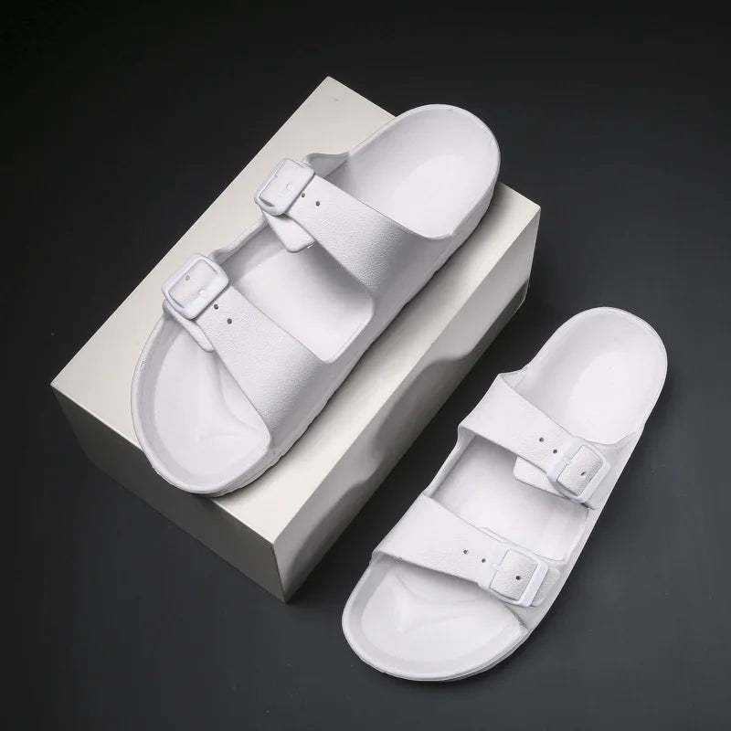 YBQJOO Open Toe Beach Flip-Flop Sandals – Men & Women Beach Flip-Flop Sandals Axl WHITE 45