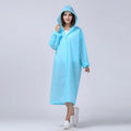 Women's Waterproof Rain Poncho – Clear Yellow Nylon Raincoat Women's Rain Poncho Axl Light Blue XL