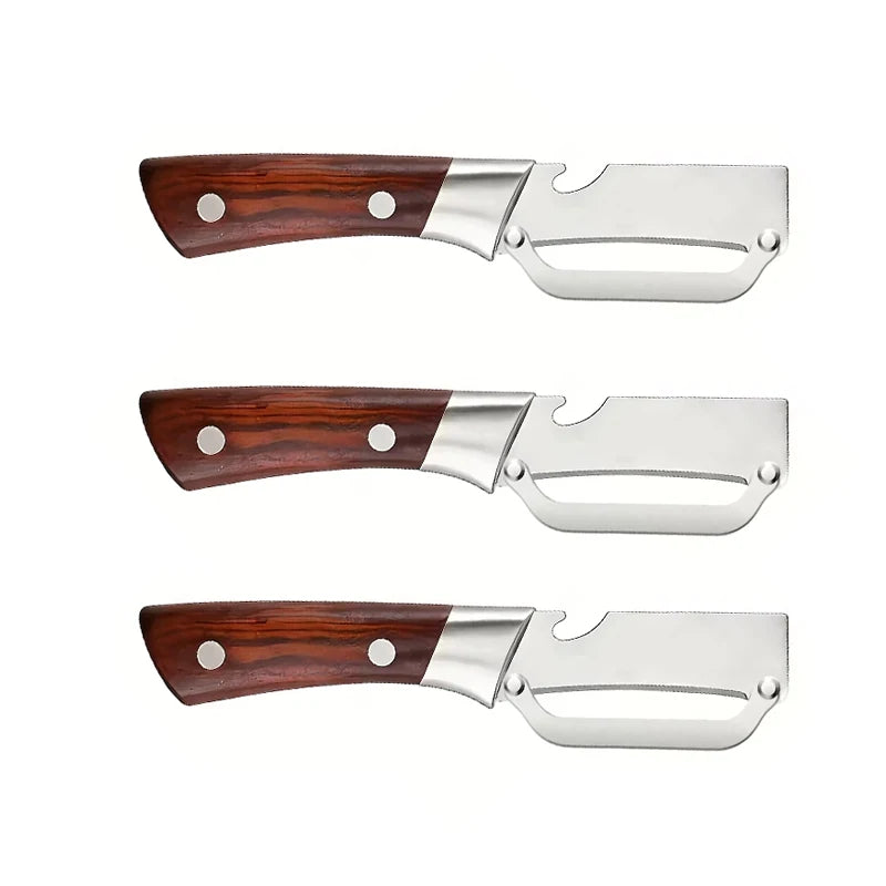 Stainless Steel Kitchen Knife & Vegetable Peeler Set | 1/3/5 Pc Kitchen Knife Set Axl 2pcs